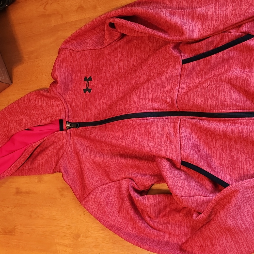 Youth, UA jacket, zip with hood